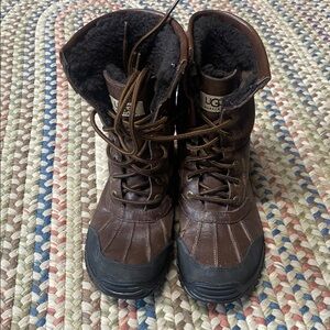 UGG Dark Brown Leather Boots